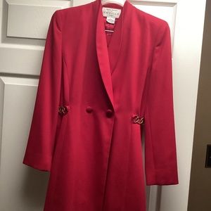 Rena Rowan for Saville red suit